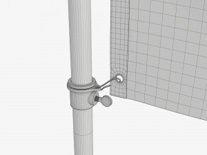 Outdoor flagpole kit 02 3D 모델