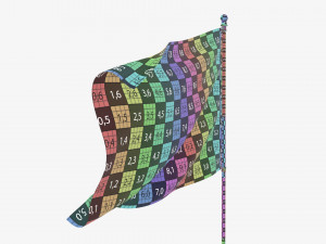 Outdoor flagpole kit 02 3D 모델