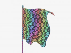 Outdoor flagpole kit 02 3D 모델
