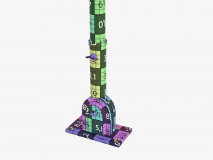 Outdoor flagpole kit 02 3D 모델