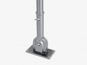 Outdoor flagpole kit 03 Modelo 3D