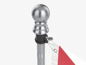 Outdoor flagpole kit 03 3D Model