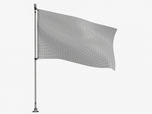Outdoor flagpole kit 03 Modelo 3D