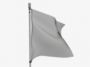 Outdoor flagpole kit 03 Modelo 3D