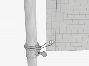 Outdoor flagpole kit 03 Modelo 3D