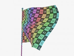 Outdoor flagpole kit 03 Modelo 3D