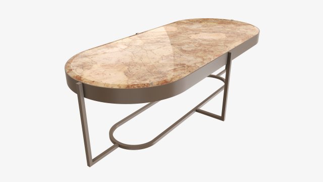 Oval coffee table Modello 3D .c4d .max .obj .3ds .fbx .stl .blend 