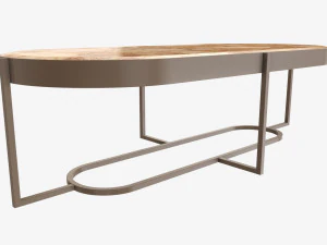 Tavolino ovale Modello 3D