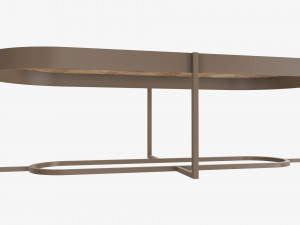 Oval coffee table Modello 3D