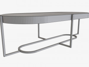 Oval coffee table Modello 3D