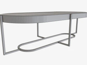 Tavolino ovale Modello 3D