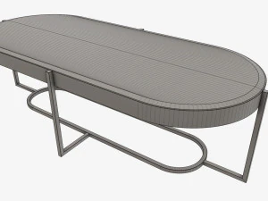 Tavolino ovale Modello 3D