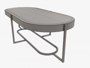 Oval coffee table Modello 3D