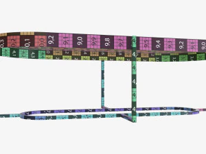 Tavolino ovale Modello 3D