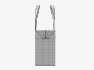 Paper box with handles and rivets 01 3D Модель