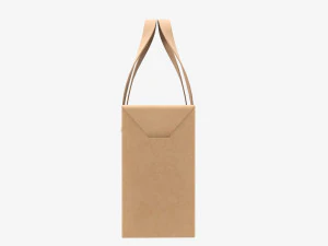 Paper box with handles and rivets 02 3D Model