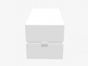 Paper gift box with strap mockup 01 Model 3D