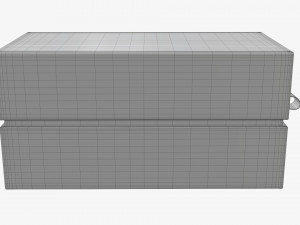 Paper gift box with strap mockup 01 Model 3D