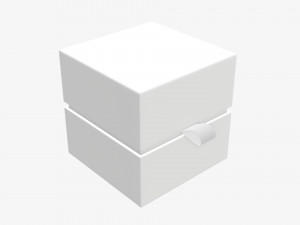 Paper gift box with strap mockup 02 Modelo 3D