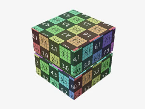 Paper gift box with strap mockup 02 3D Model