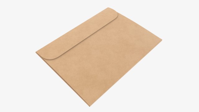 Paper gift envelope mockup Modelo 3D .c4d .max .obj .3ds .fbx .stl .blend 