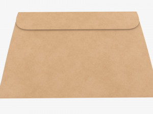 Paper gift envelope mockup Modelo 3D