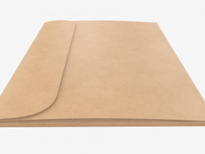 Paper gift envelope mockup Modelo 3D