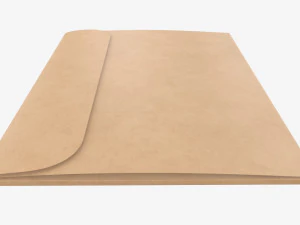 Paper gift envelope mockup 3D Model