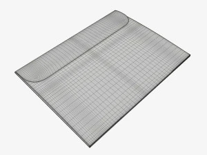 Paper gift envelope mockup 3D Model