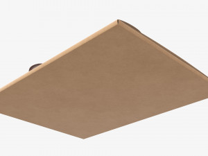 Paper gift envelope with bow mockup 3D Model