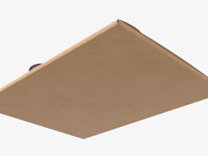 Paper gift envelope with bow mockup 3D Model