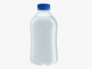 Plastic water bottle mockup 01 3D Model