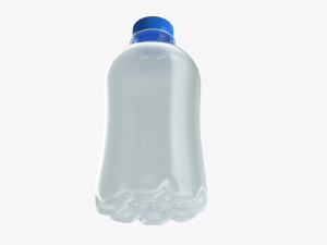 Plastic water bottle mockup 01 3D Model