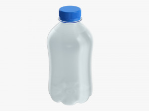Plastic water bottle mockup 01 3D Model