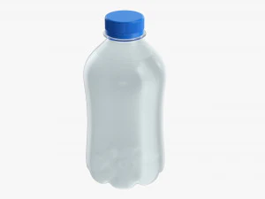 Plastic water bottle mockup 01 3D Model