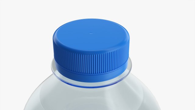 Plastic water bottle mockup 01 3D Model in Beverage 3DExport