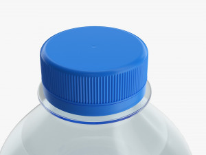 Plastic water bottle mockup 01 3D Model