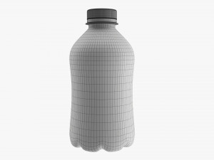 Plastic water bottle mockup 01 3D Model