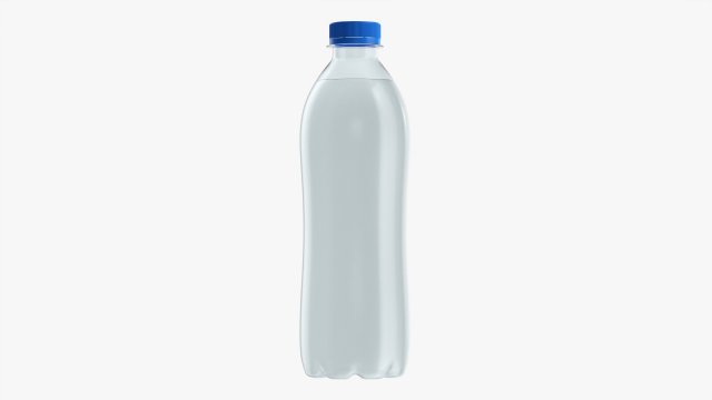 Plastic water bottle mockup 02 3D Model .c4d .max .obj .3ds .fbx .stl .blend 