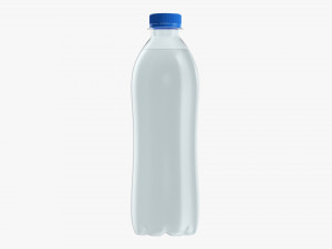 Plastic water bottle mockup 02 Modelo 3D