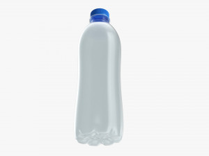 Plastic water bottle mockup 02 3D Model