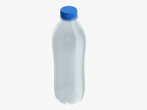 Plastic water bottle mockup 02 3D Model