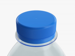 Plastic water bottle mockup 02 3D Model