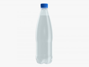 Plastic water bottle mockup 04 3D Model