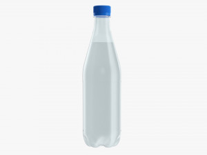 Plastic water bottle mockup 05 3D Model
