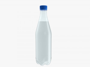 Plastic water bottle mockup 05 3D Модель