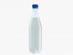 Plastic water bottle mockup 05 3D Model