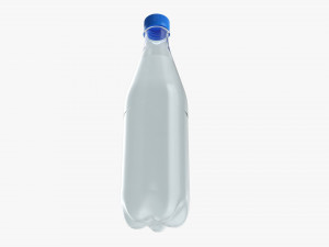 Plastic water bottle mockup 05 3D Модель