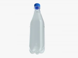 Plastic water bottle mockup 05 3D Model