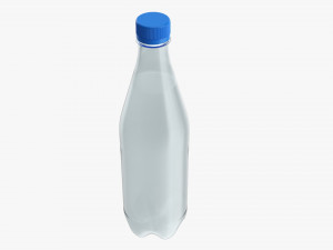 Plastic water bottle mockup 05 3D Модель